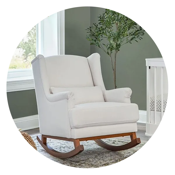Image of Million Dollar Baby Miranda Wingback Rocker