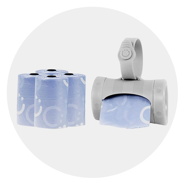 Image of Ubbi On The Go Gray Bag Dispenser